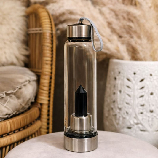 Positive Energy Gemstone Hydration Bottle for Wellness Gifting
