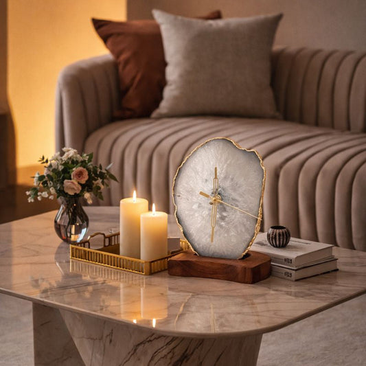 Designer Gemstone Clock for Home Décor & Special Occasions