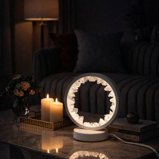 Handcrafted Gemstone Lamp for Luxury Home Décor & Gifting