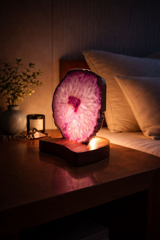 Premium Gemstone Table Lamp for Elegant Home Gifting