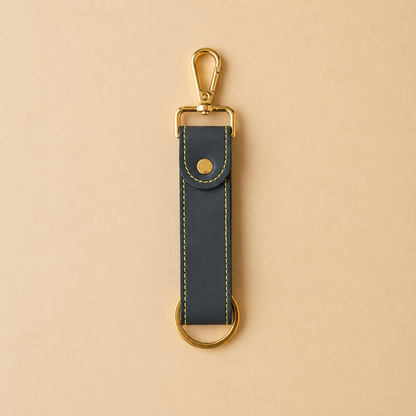 Leather Keyring | Customised Corporate Key Holder | Premium Employee & Client Gift