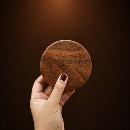 Premium Wooden Coaster Set | Customised Corporate Table Coasters | Employee & Client Gifts India