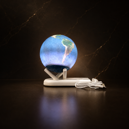 Globe Desk Organizer Lamp | Executive Office Organizer with Ambient Light | Premium Corporate Gift India