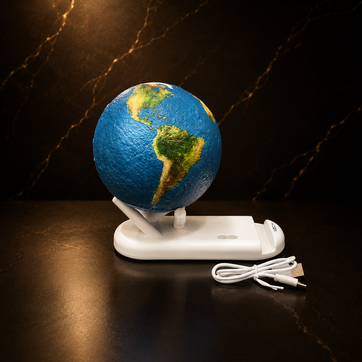 Globe Desk Organizer Lamp | Executive Office Organizer with Ambient Light | Premium Corporate Gift India