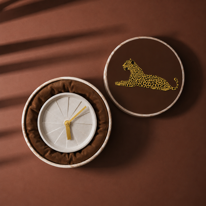 Premium Concrete Desk Clock | Modern Corporate Desk Clock | Luxury Corporate Diwali Gift India