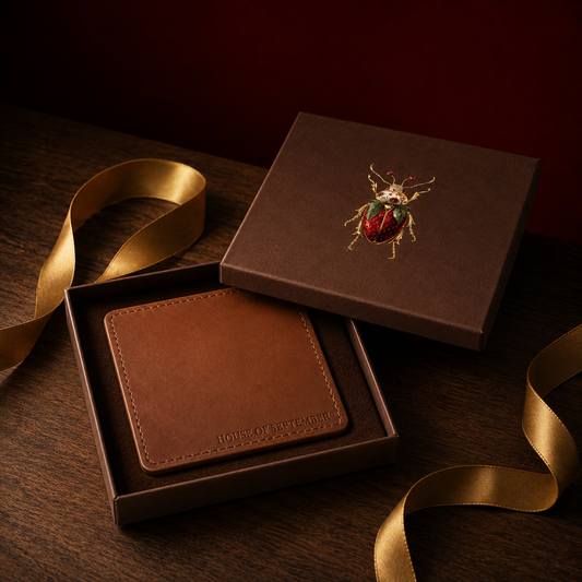 Leather Coaster Set | Premium Desk & Table Coasters | Luxury Corporate Gift India