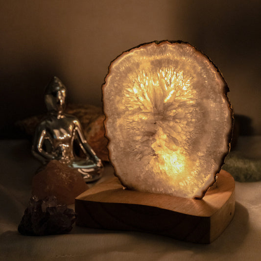 White Agate Lamp
